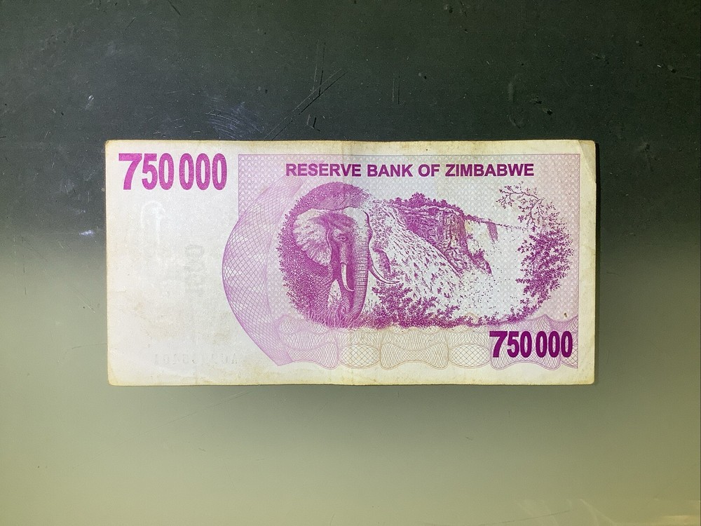 Zimbabwe 750000 Dollars 2007 Circulated