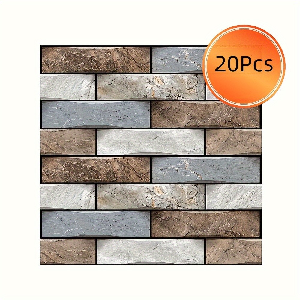 Wall Tile Stickers - Removable for Kitchen/Bathroom Quick Decor