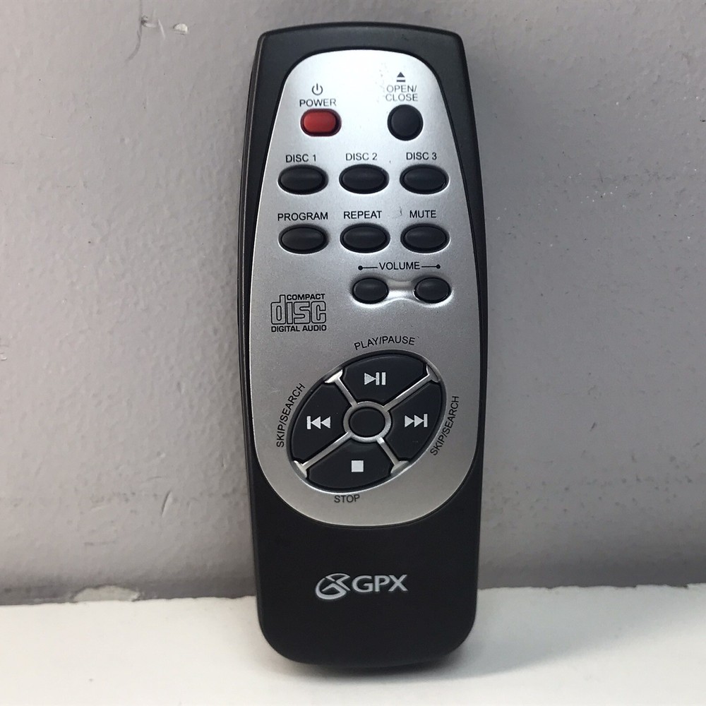GPX CD Compact 3-Disc Carousel Changer Remote Control CD48PRC OEM Cleaned Tested