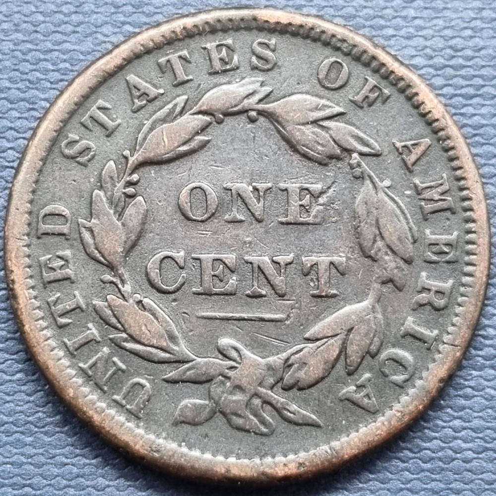 1838 Coronet Head Large Cent 1c Better Grade #76838