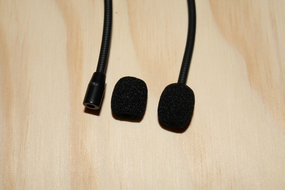 Black Double Earhook Headset Microphone for Sennheiser wireless Bodypack