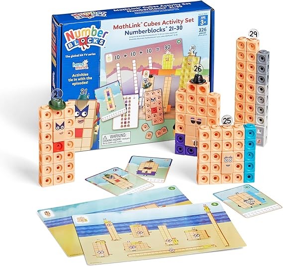 Cubes Numberblocks 21-30 Activity Set, 20 Preschool Learning