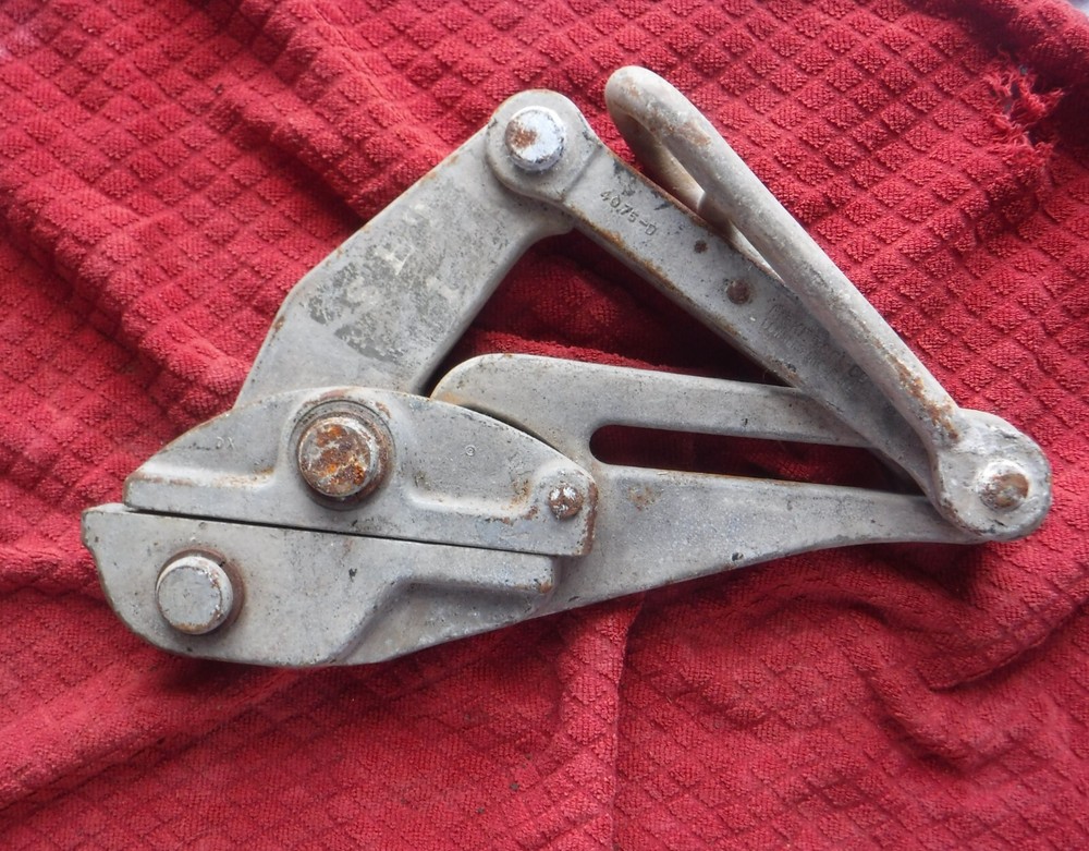 Dicke Tools Parallel Jaw Grip Wire Cable Puller 4075-D 1/2 - 3/4 15000 Lbs B