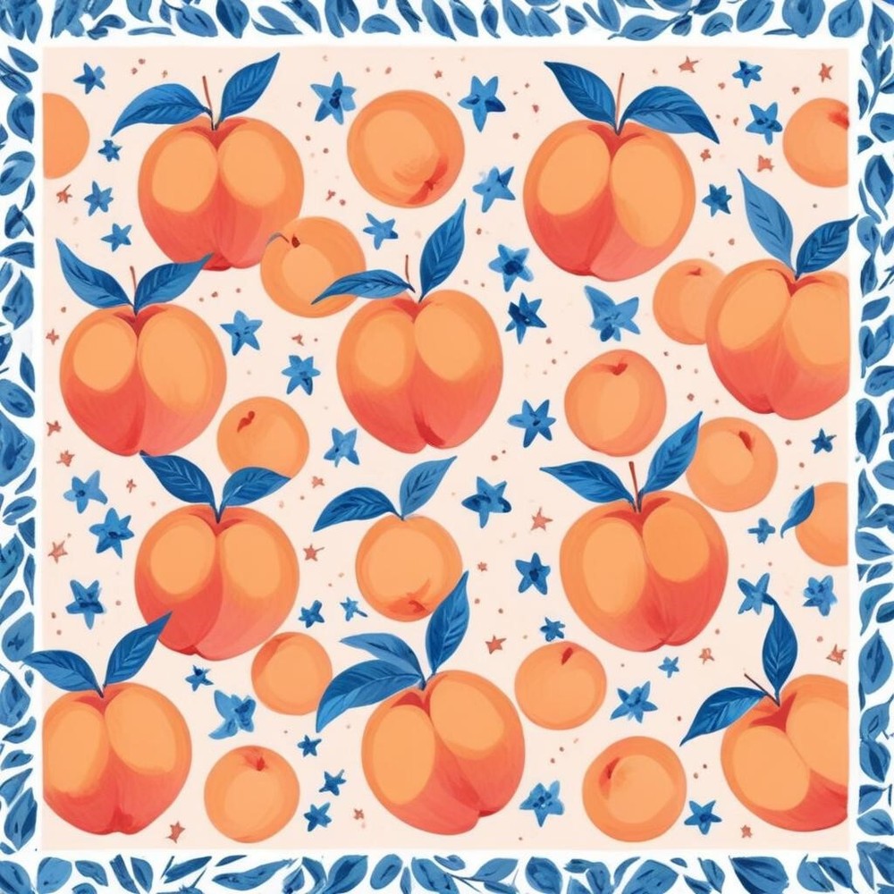 30 Custom Peach Fruit Art Personalized Address Labels