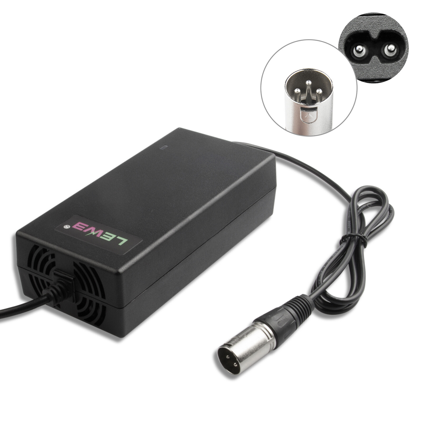 24 Volt 5 Amp XLR HP8204B Lead-Acid Battery Charger for Electric Wheelchair PSU