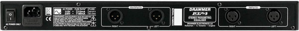 Drawmer 1974 Stereo Parametric Equalizer Black New