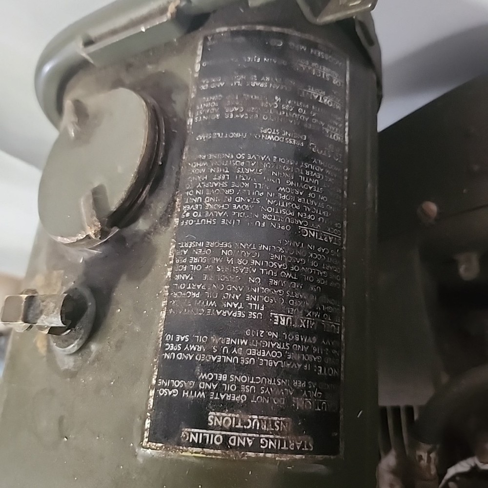 WWII Generator Untested/ Cover