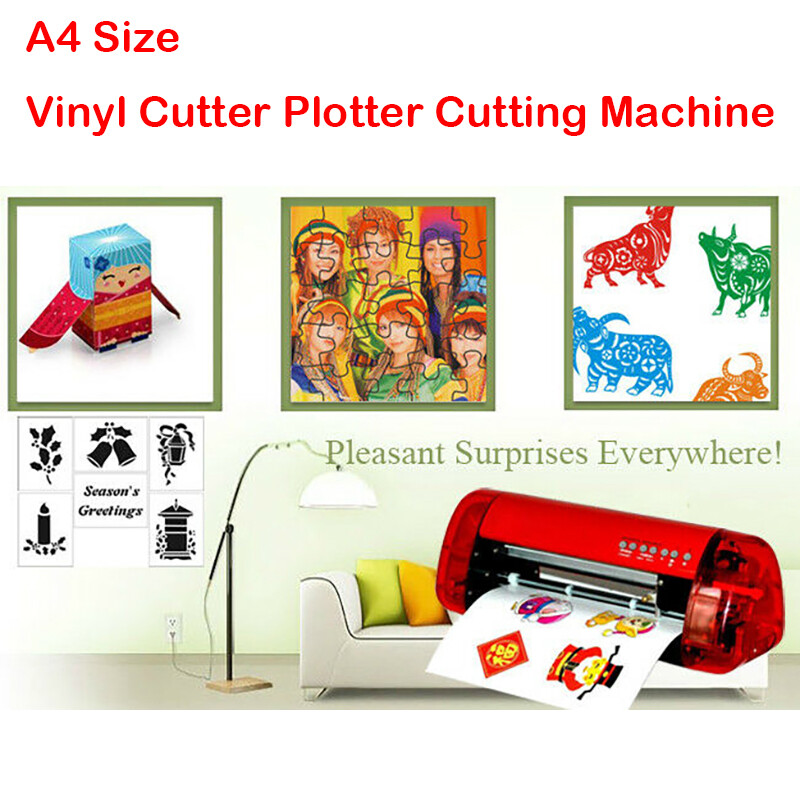 DIY Stickers Cutter A4 Vinyl Cutter Plotter Cutting Machine Contour Cut Function