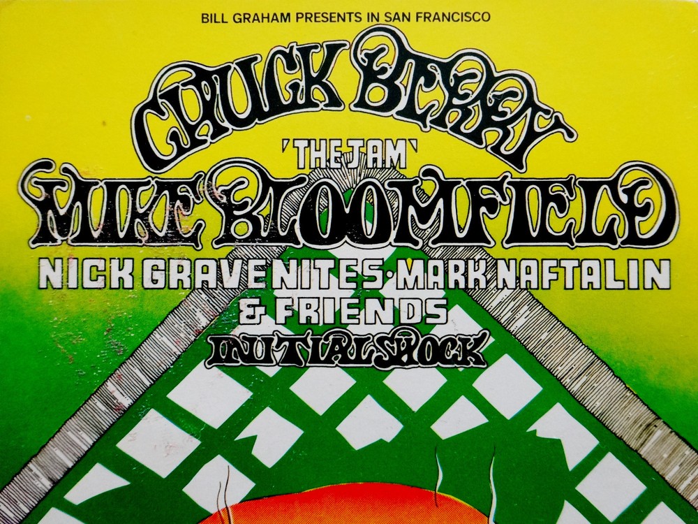 Bill Graham Fillmore Postcard Handbill BG 158 Chuck Berry Randy Tuten Hamburger