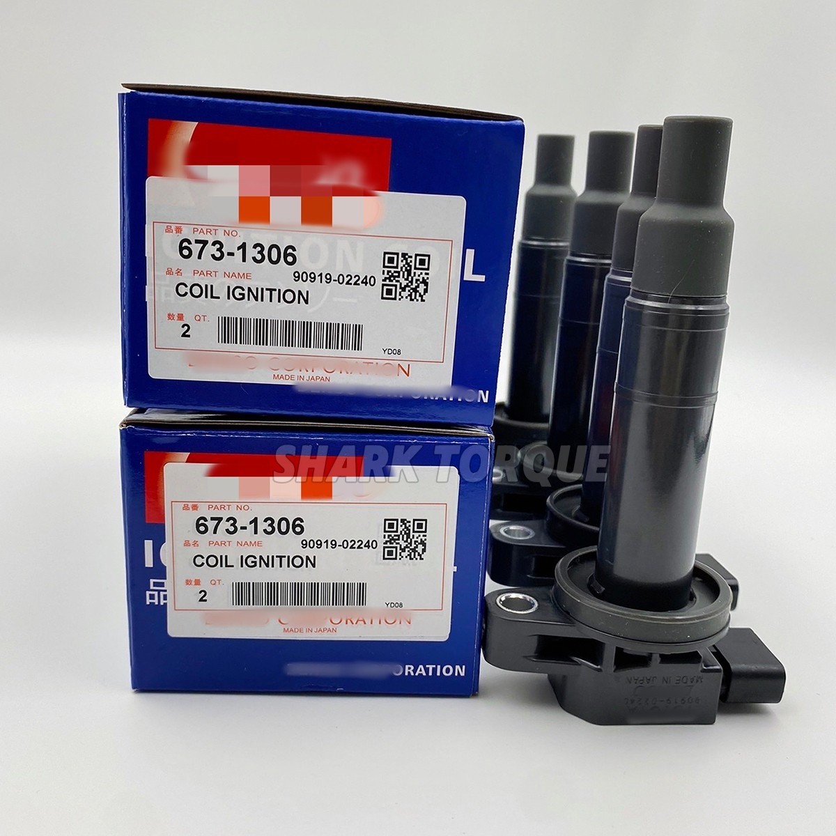 GENUINE DENSO Ignition Coils For 2000-2016 Toyota & Scion xA xB I4, 90919-02240!