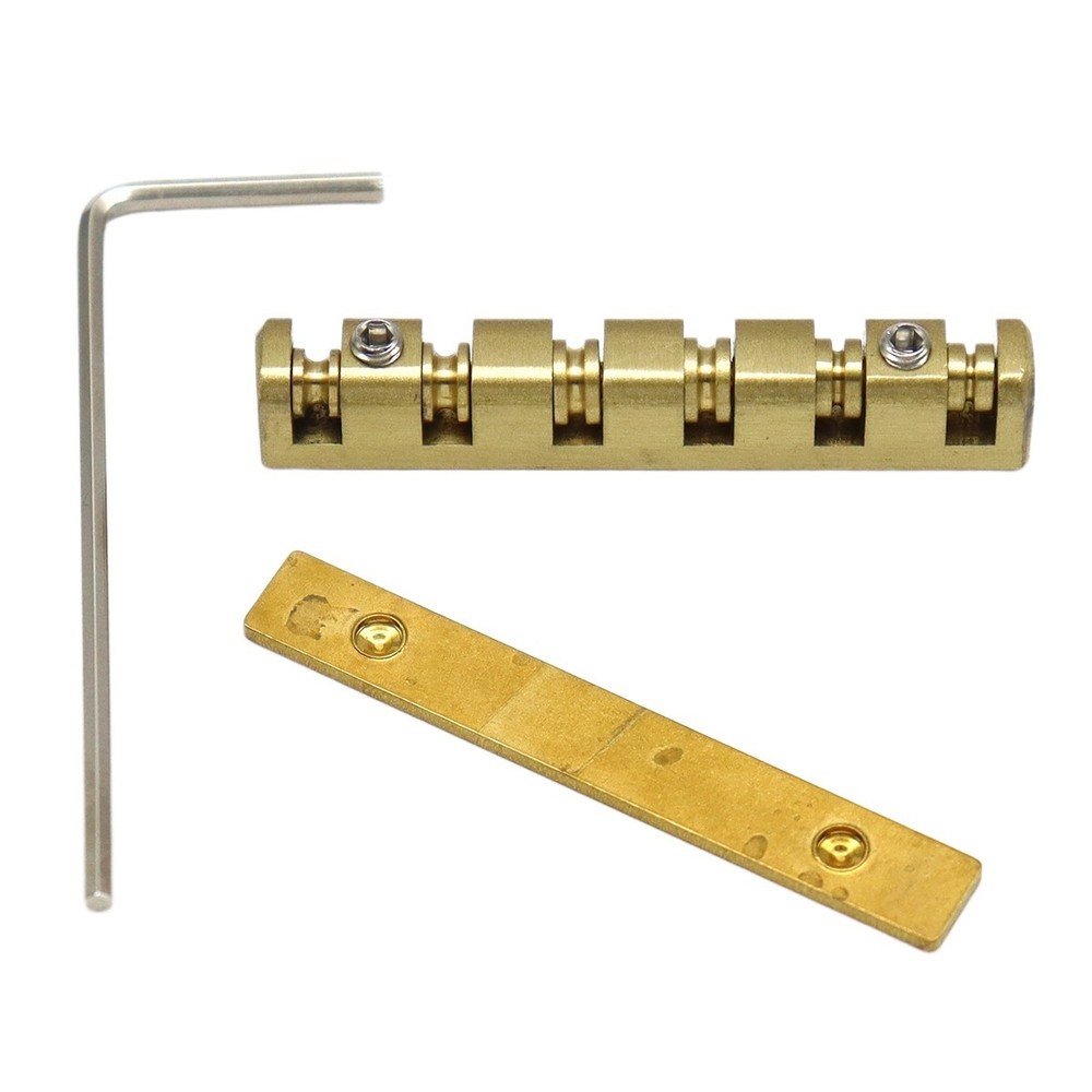 6 String Roller Guitar Nut 42mm Split Regulation Adjustable Height Brass Nut