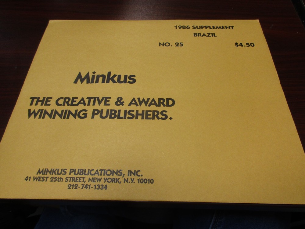 "MINKU" STAMP ALBUM  1986  SUPPLEMENT  BRAZIL   W/FREE SHP.