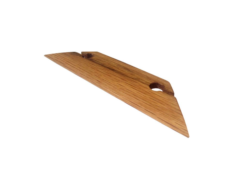 6 Inch Beveled Weaving Shuttle Handcrafted from Red Oak