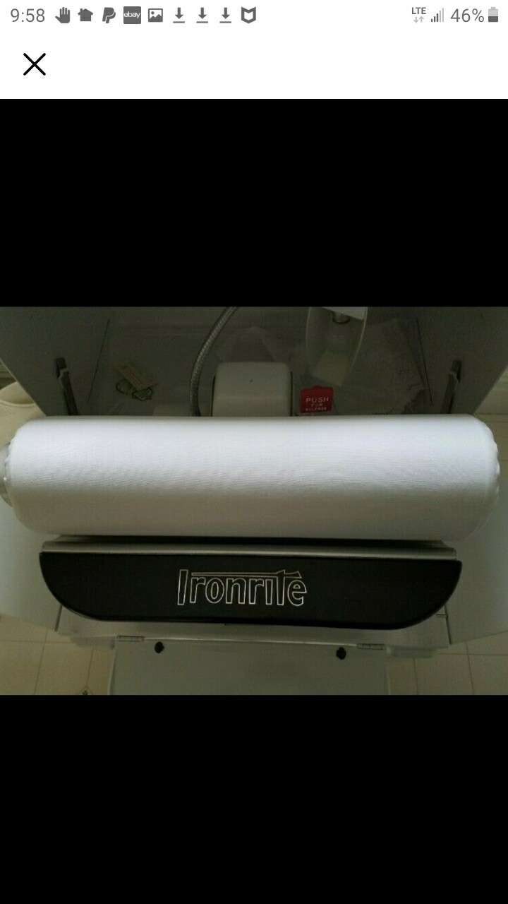 COMBO PAK Ironrite Pad Burlap TWO Roller Covers w/install use care instructions