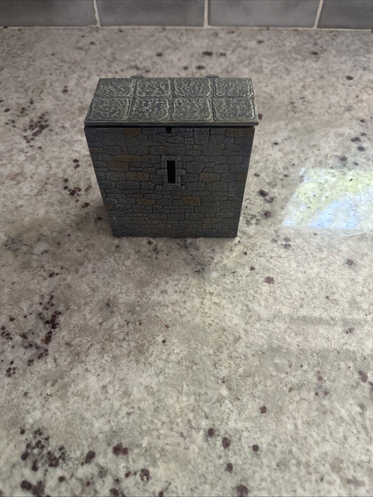 Dwarven Forge Castle Builder From Kickstarter Straight  Wall, With Arrow Slit 4”