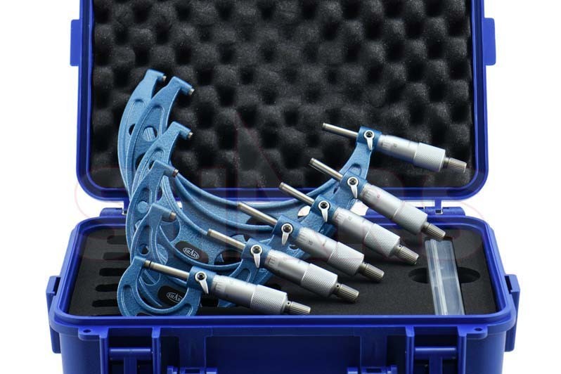 Shars 0-6" Solid Metal Frame Mechanical Outside Micrometer Set New R}