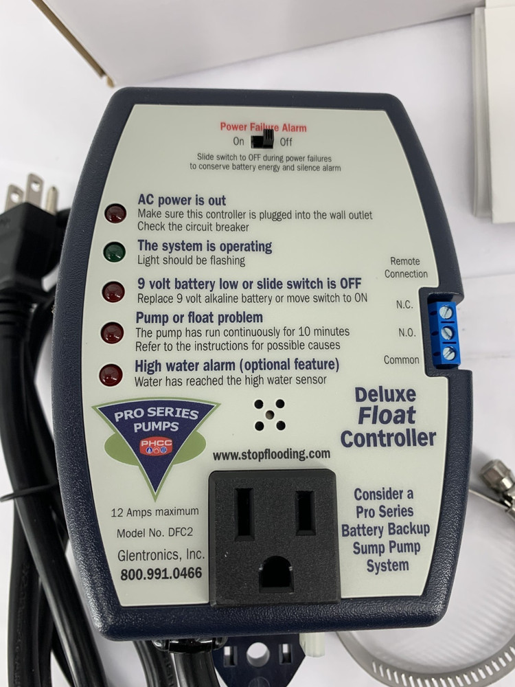 Glentronics DFC2 Pro Series Pumps Deluxe Controller w/Dual Float Switch w/USB