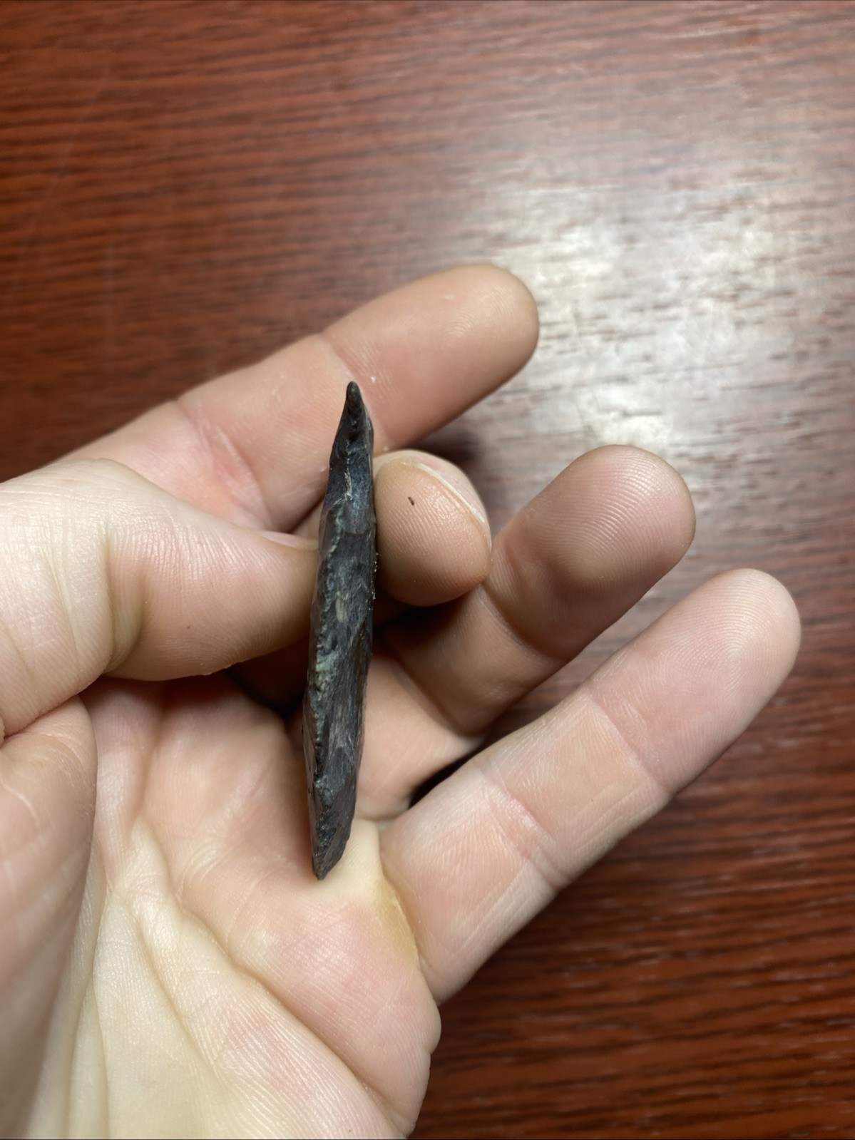 MLC s8279 2 1/4” Intrusive Mound Coshocton Chert Arrowhead Ohio Stone Artifact