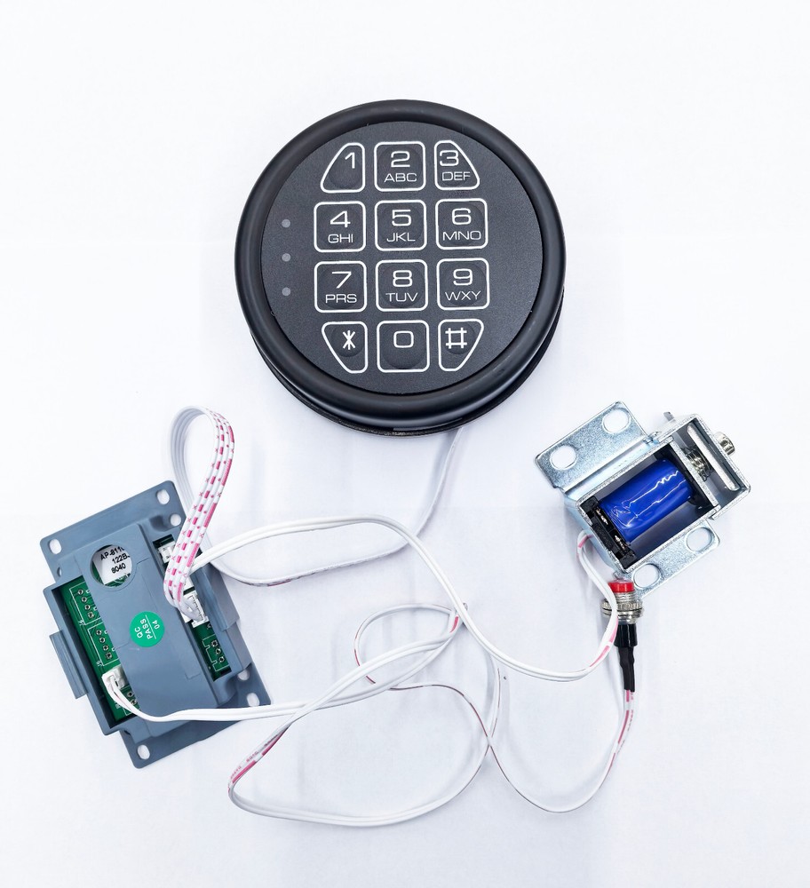 Gun Safe Lock Replacement Safe Electroinc Lock Safe Solenoid Lock Black keypad