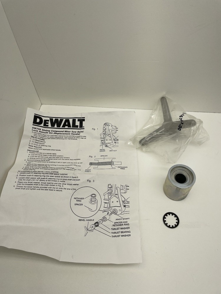 DeWalt DW708 Sliding Compound Miter Saw-Bevel Replacement Handle