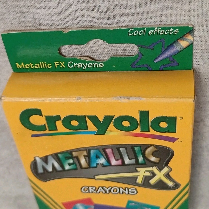 VTG Crayola Crayons Metallic Fx 16 New 2001 NOS non-toxic Binney & Smith