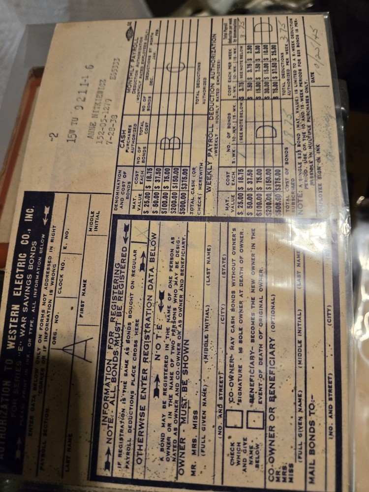 Ww2 War Bonds Rare