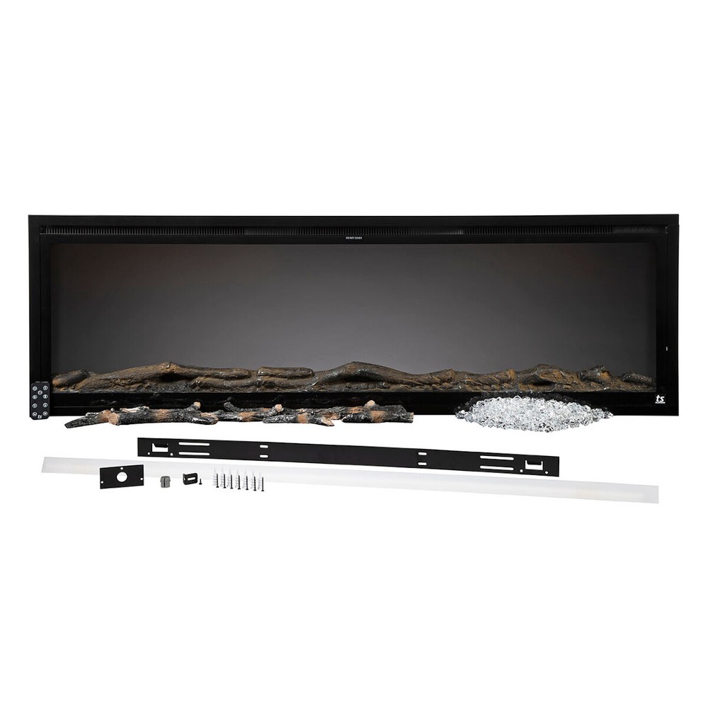 Touchstone 50'' Electric Fireplace Insert or Wall Mount Sideline Elite - 80036