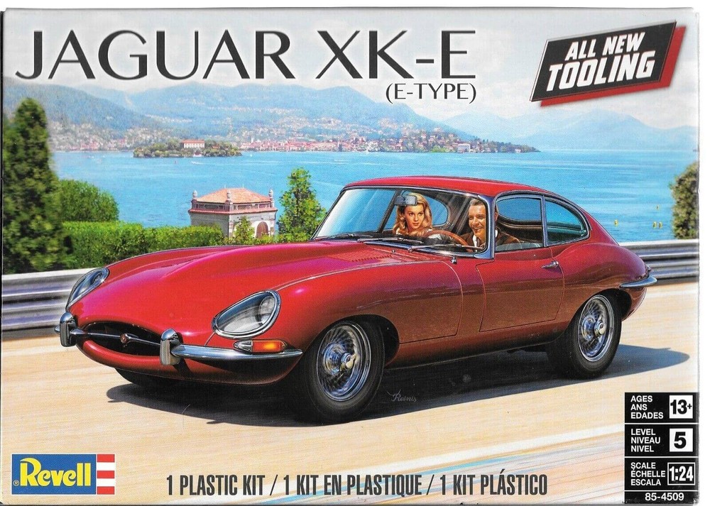 Revell 1/24 Scale Jaguar XK-E (E-Type) Plastic Model Kit 85-4509