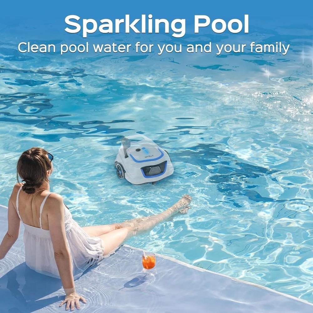 WYBOT A1 Cordless Robotic Pool Cleaner, Automatic Pool Vacuum