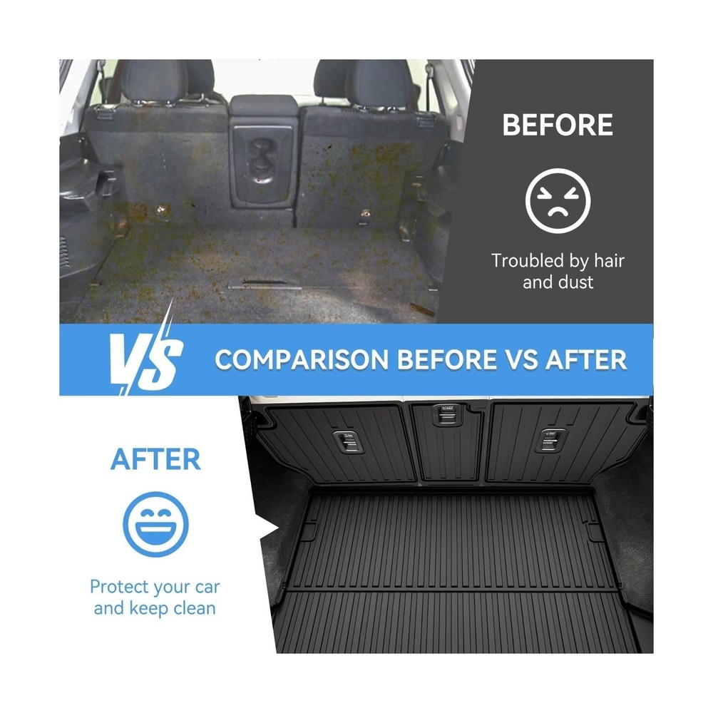 Cargo Liner Backrest Mat Compatible with 2017-2025 Mazda CX-5 Backrest Mat Tr...