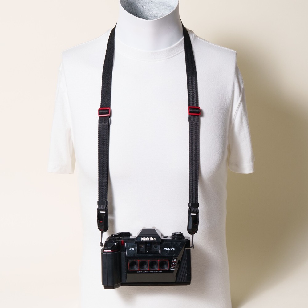 Dual Adjustable 30-52" Camera Strap w/ Peak Design Anchors & D-Ring Mount