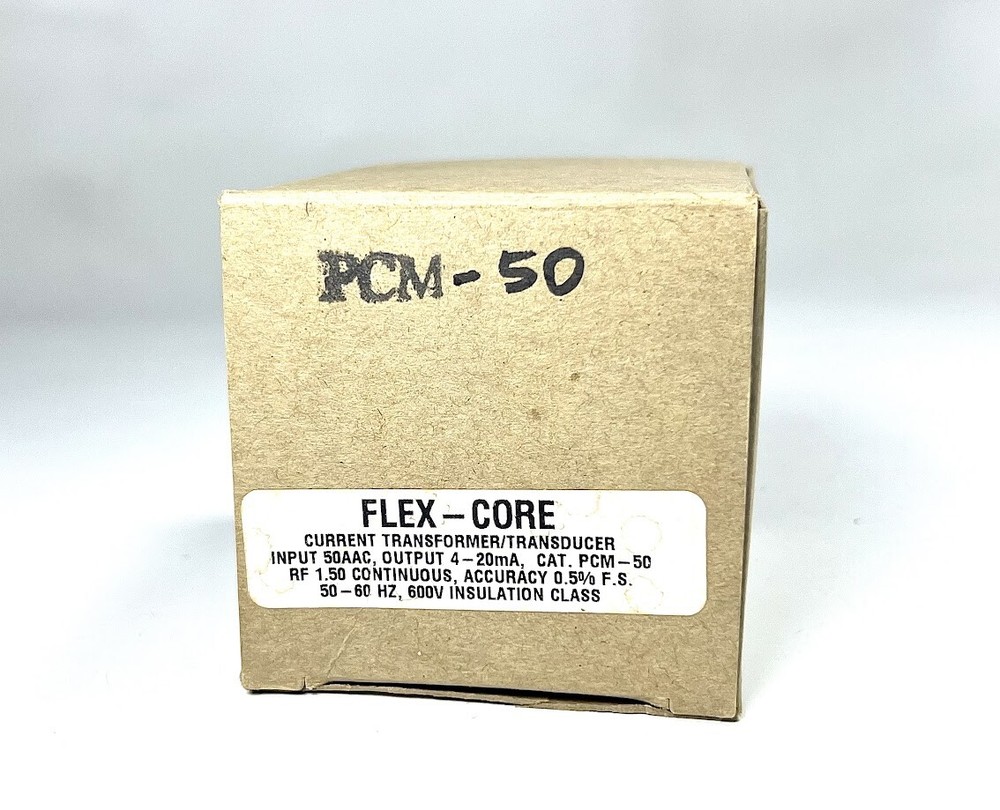 -NEW- Flex-Core PCM-50, Current Transformer / Transducer, Inline, OEM