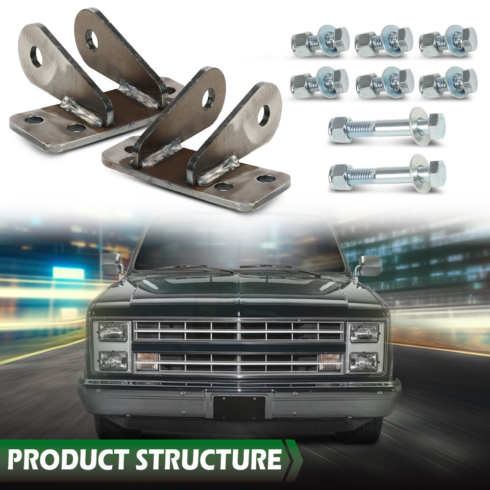 Fit For 1963-1987 Chevy C10 C20 Lowering Front Drop Shock Relocation Bracket