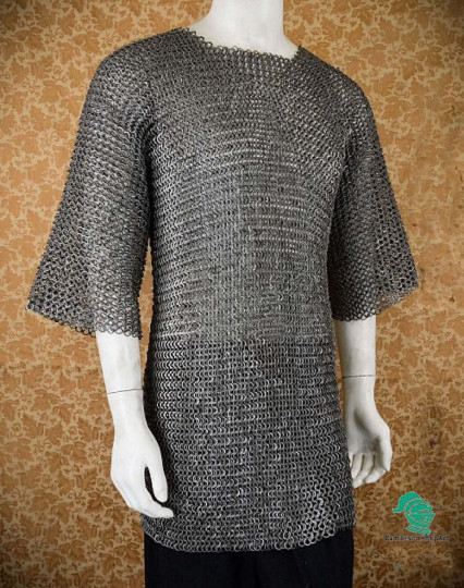 Flat Riveted With Flat Warser Chain mail Shirt 9 mm XL Size oiled