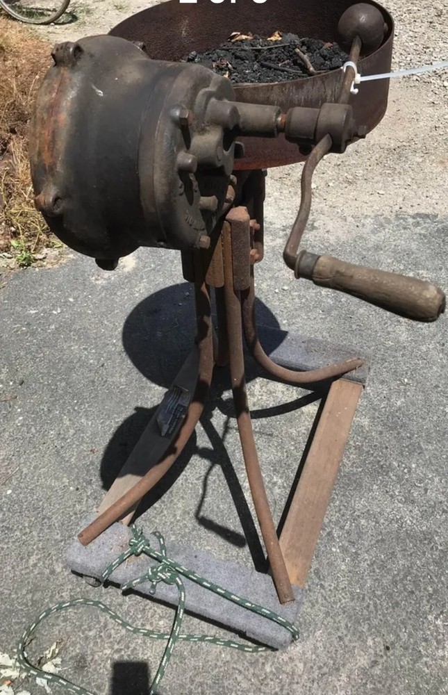 Candy-otto 1075 forge blower blacksmith furnace