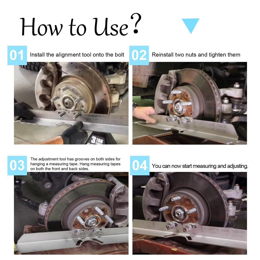 New Toe Alignment Tool Plates Wheel Alignment Tool Toe Alignment Tool for Car...