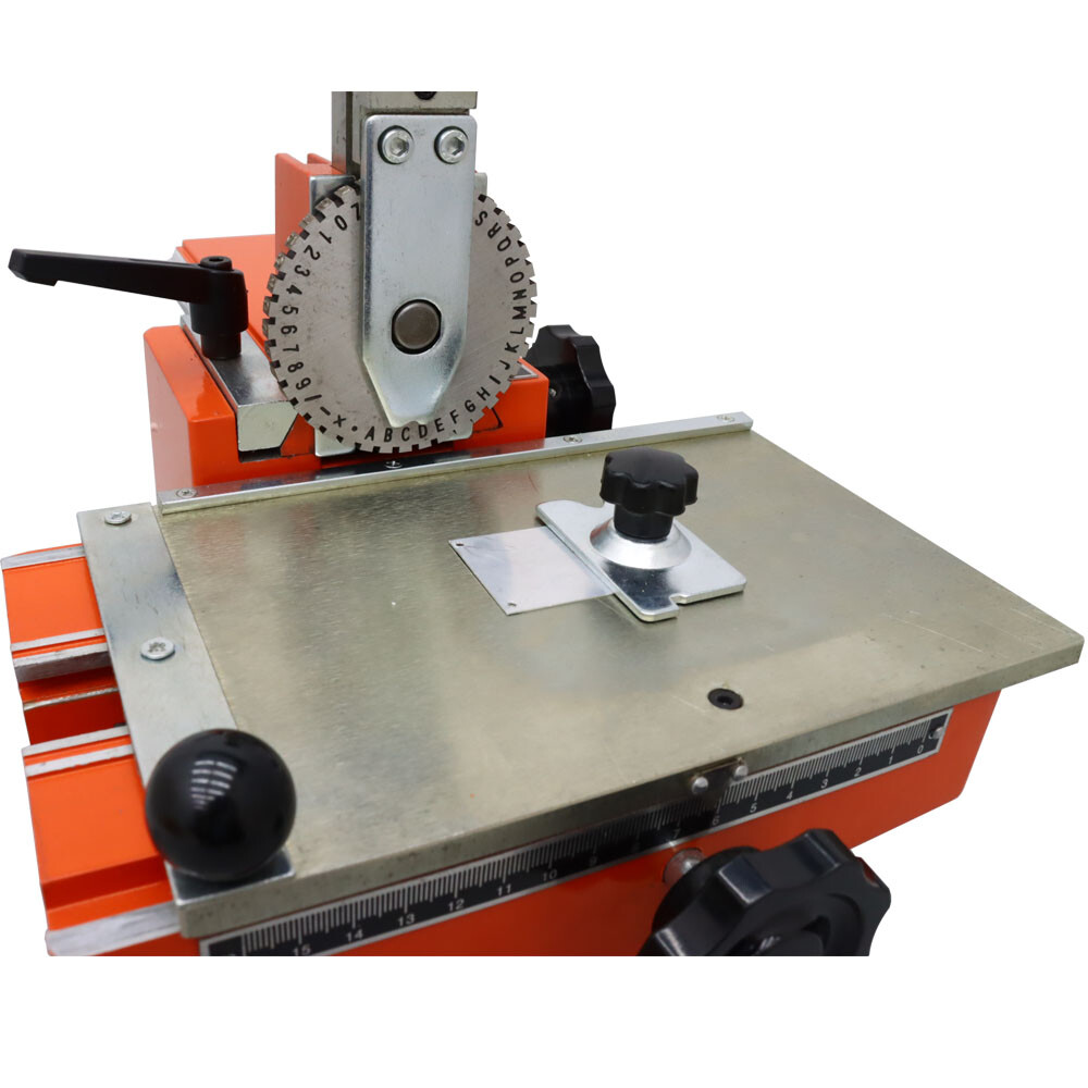 Semi-Automatic Sheet Embosser Marking Machine 4mm Word Wheel 2-4 characters/10s