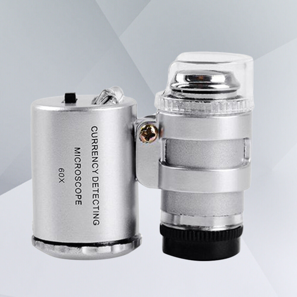 1PC Currency microscope 60x microscope with LED light 60x