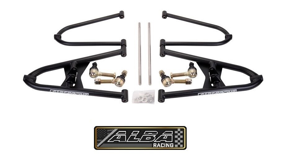 TRX 450R  A  Arms +2.5 +1  Chromoly  Fully Adjustable Armat by Alba Racing