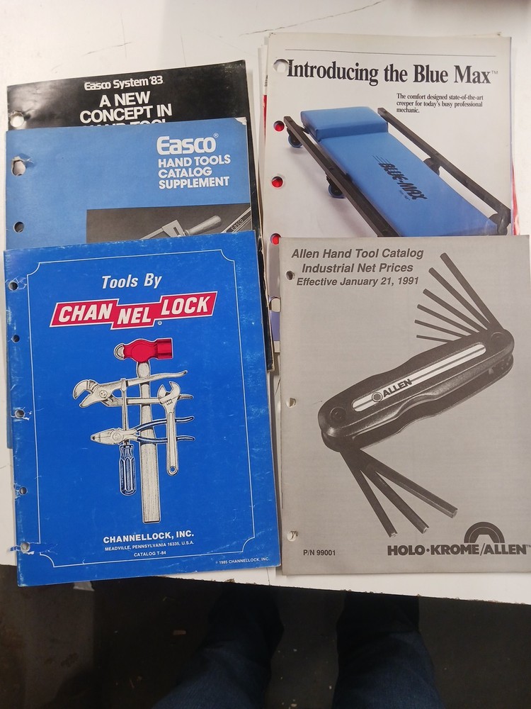 Vintage Tool Catalogs, Information Sheets, used