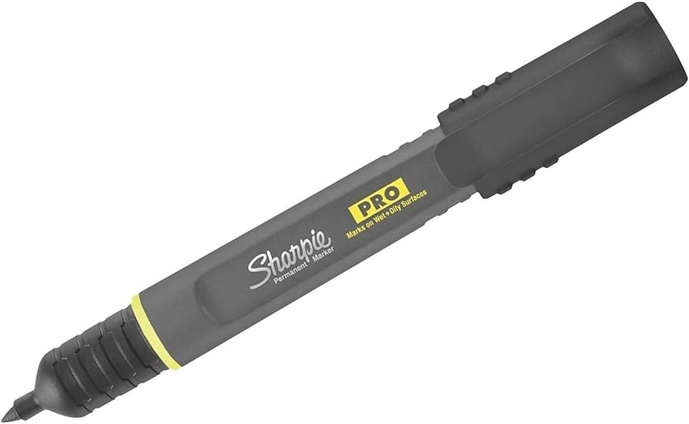 12 Pack Pro Fine Point Black Permanent Markers - Durable & Versatile Drawings