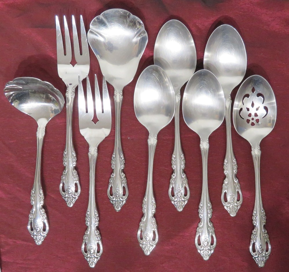 ONEIDA "Brahms" Stainless 32 Replacement Pieces & Serving Set uu