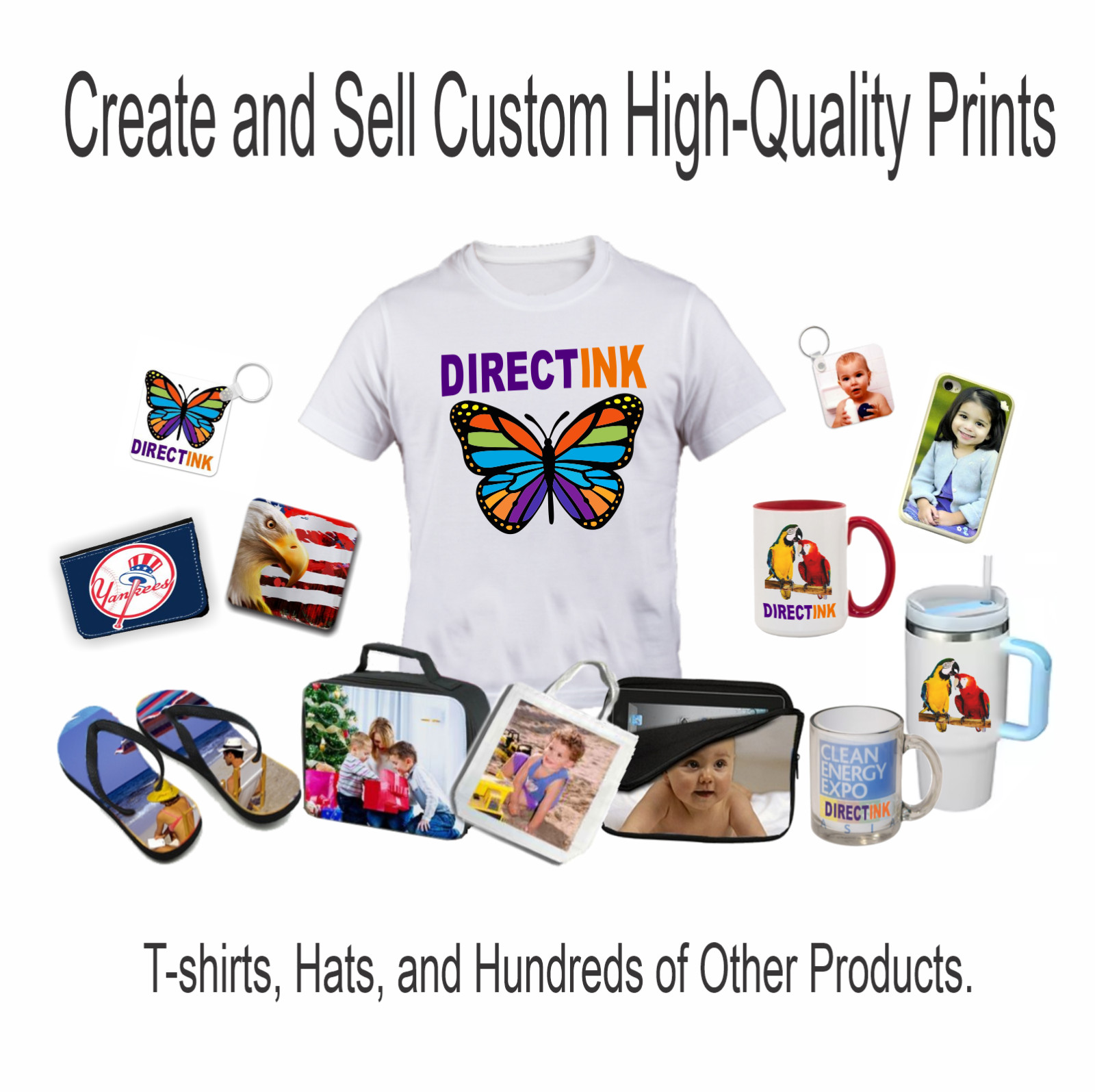 Epson Printer with Sublimation ink 5-in-1 Heat Press plus DTF T-Shirt Maker Kit,