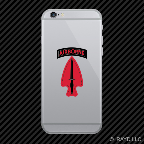 US Army Special Operations Command Cell Phone Sticker Diecut Decal