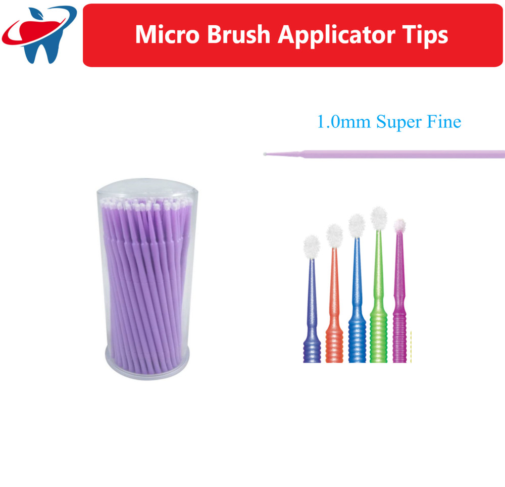 Dental MaxMicro Microbrush Micro Brush Applicator Tips (Super-Fine, Ultra -Fine)