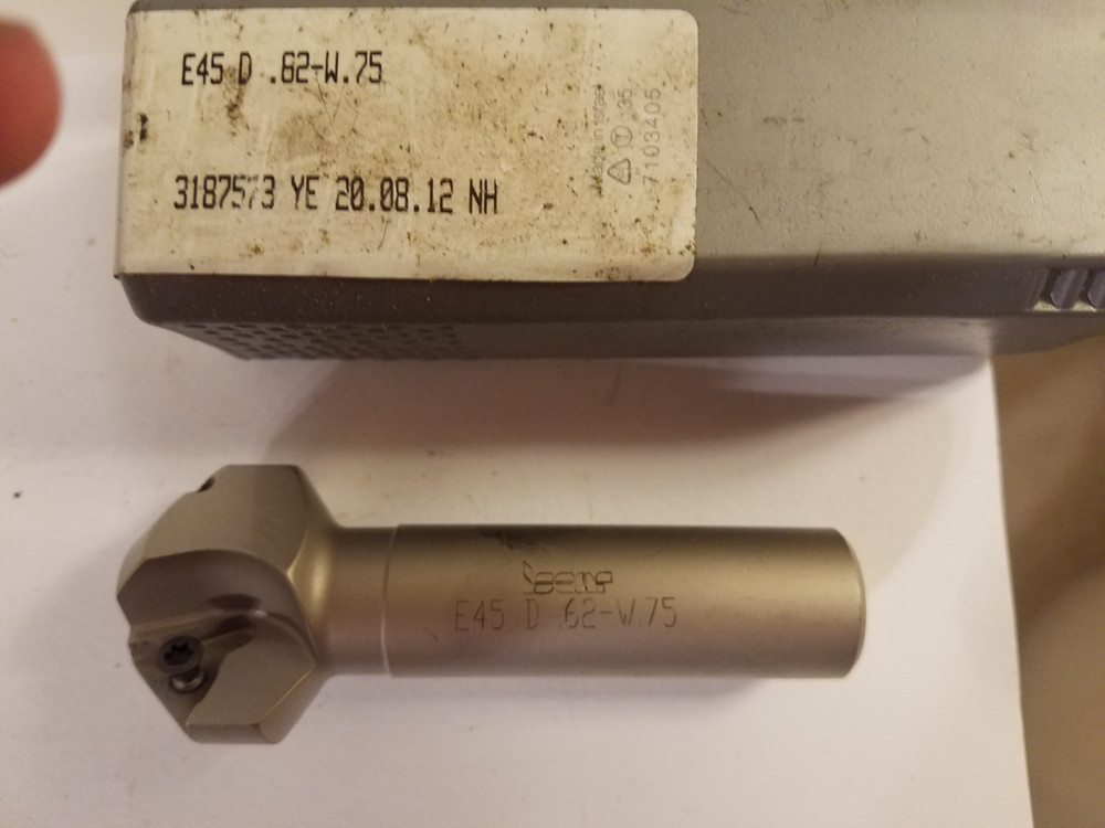 Iscar E45 D .62-W.75 45 DEGREE INDEXABLE CHAMFERING MILL