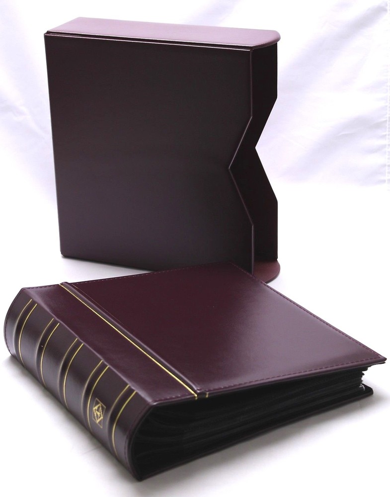 Album for 200 First Day Covers / FDC / Letters / Envelopes or Postcards DARK RED