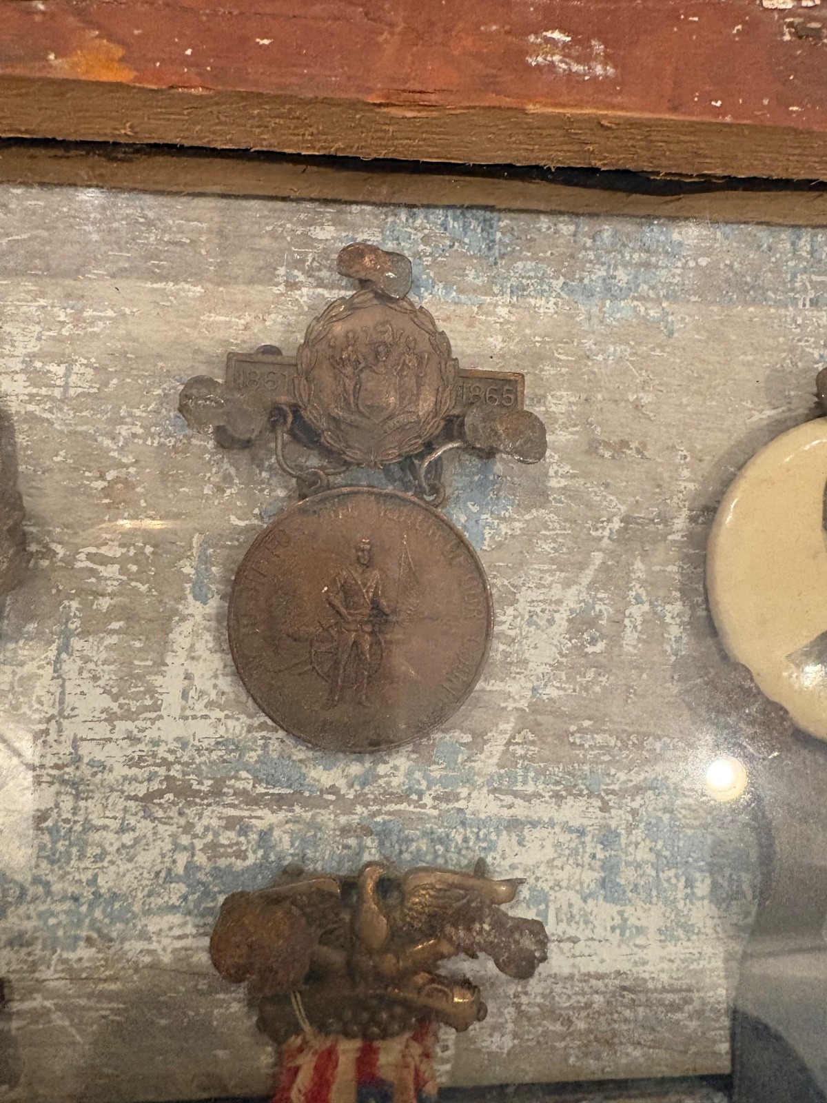 Civil War Drummer Boy Tintype and His Medals