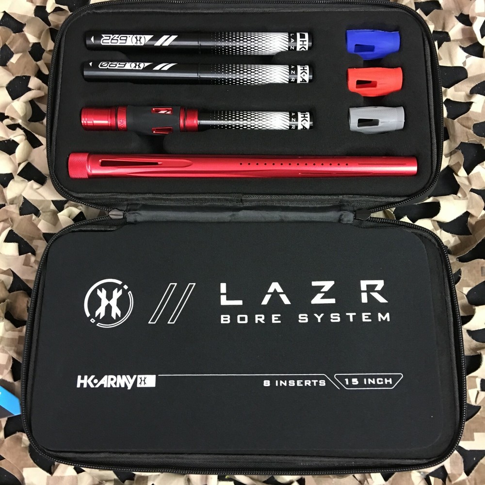 HK ARMY AUTOCOCKER THREADED LAZR BARREL KIT W/ BLACK INSERTS - DUST RED