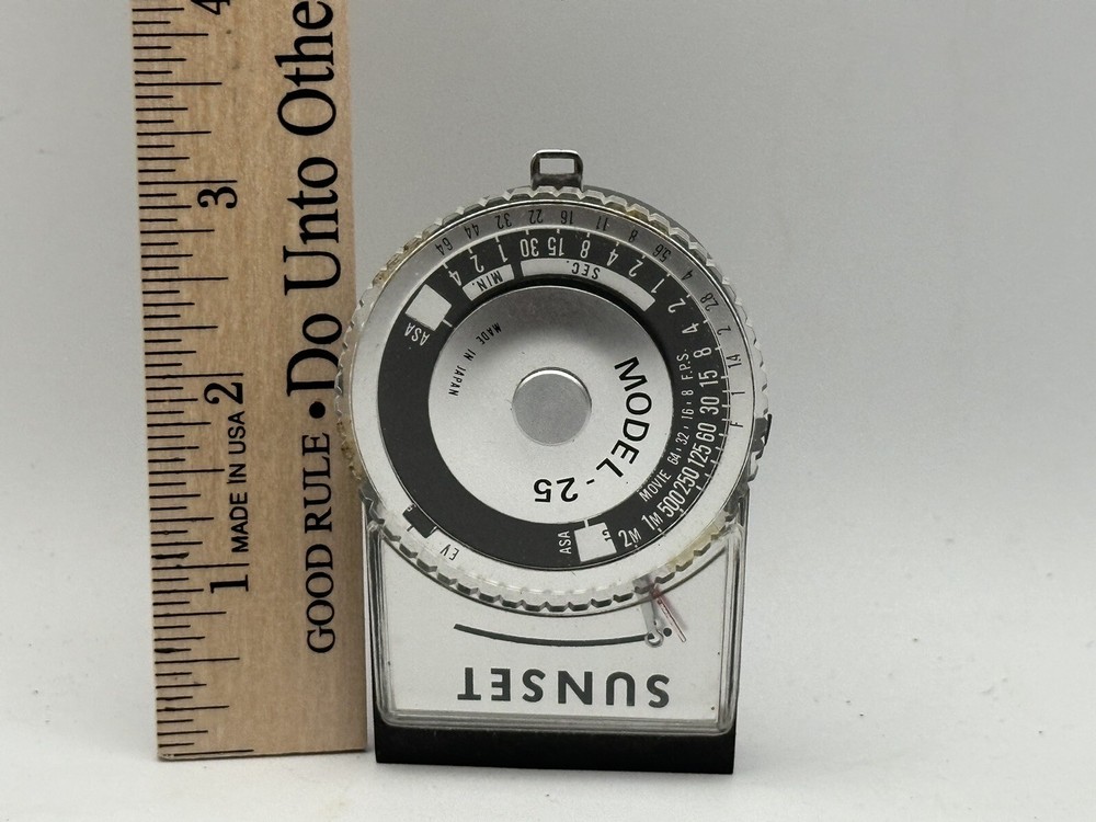 Sunset Zero Light Meter Model 25 Made In Japan With Case